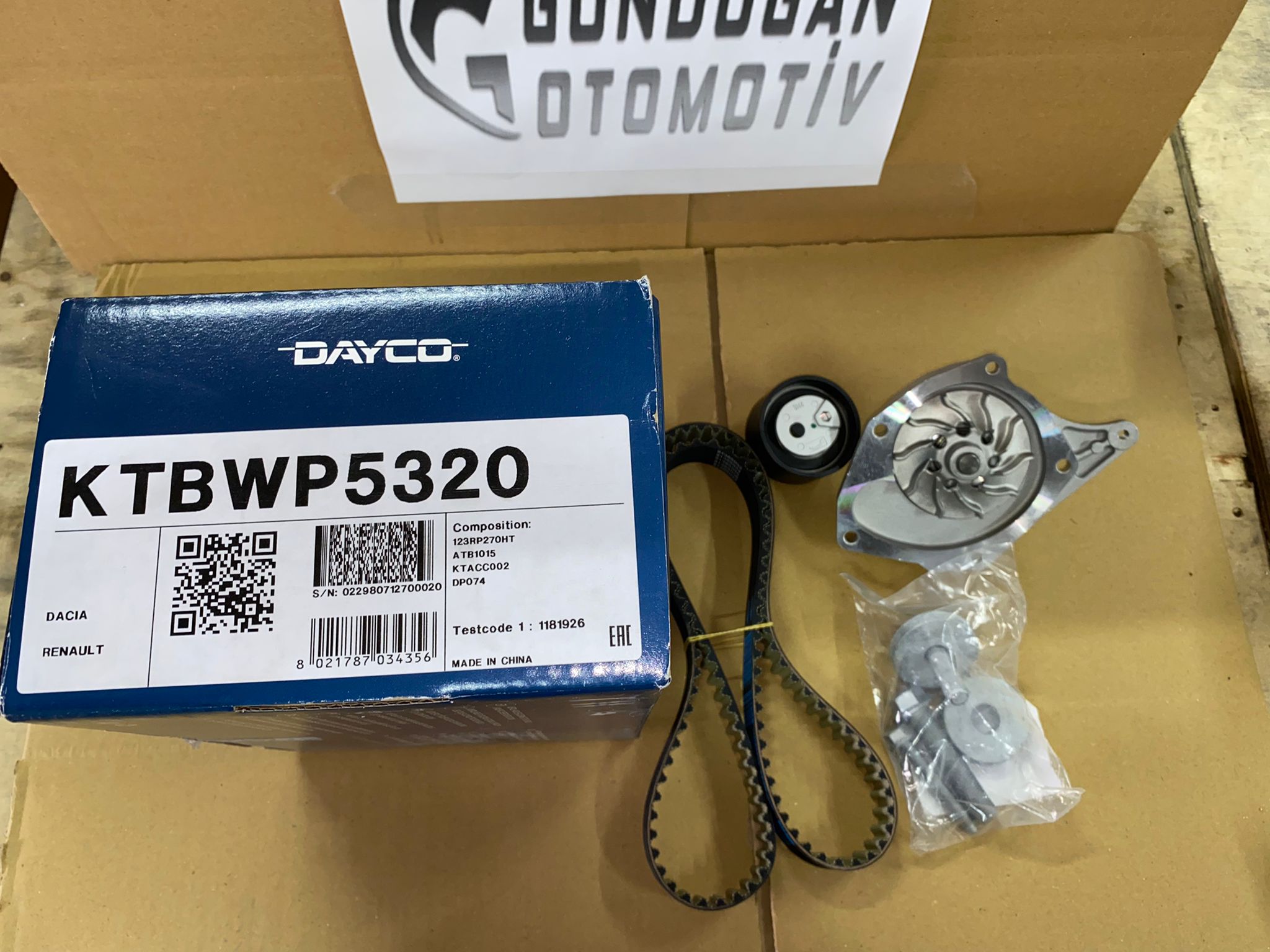 DAYCO TRİGER SETİ + DEVİRDAİMLİ RENAULT NİSSAN DACİA  KTBWP5320 542563229